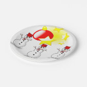 Paper Tellers Weihnachten Pappteller (Schrägansicht)