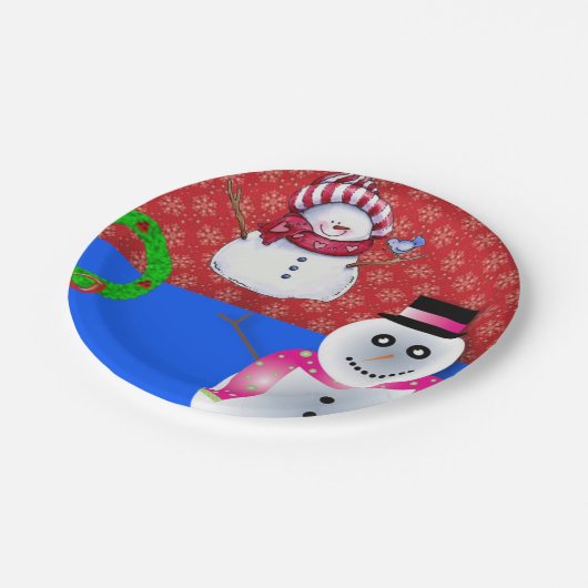 Paper Tellers Weihnachten Pappteller (Schrägansicht)