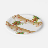 Paper Tellers Weihnachten Pappteller (Schrägansicht)