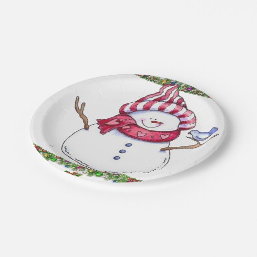 Paper Tellers Weihnachten Pappteller (Schrägansicht)