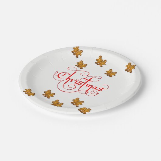 Paper Tellers Weihnachten Pappteller (Schrägansicht)