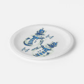 Paper Tellers Weihnachten Pappteller (Schrägansicht)