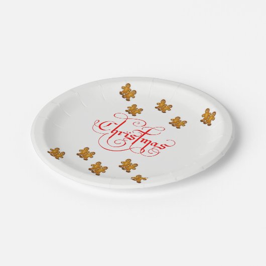 Paper Tellers Weihnachten Pappteller (Schrägansicht)