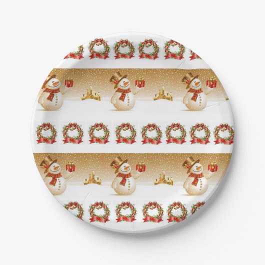Paper Tellers Weihnachten Pappteller (Vorderseite)