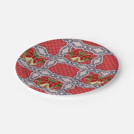 Paper Tellers Weihnachten Pappteller (Schrägansicht)