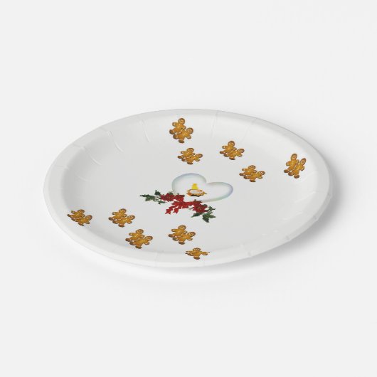 Paper Tellers Weihnachten Pappteller (Schrägansicht)