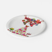 Paper Tellers Weihnachten Pappteller (Schrägansicht)