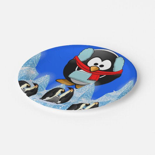 Paper Tellers Weihnachten Pappteller (Schrägansicht)