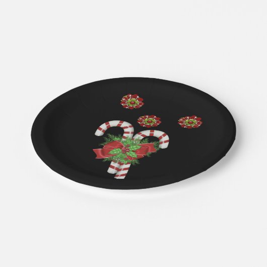 Paper Tellers Weihnachten Pappteller (Schrägansicht)