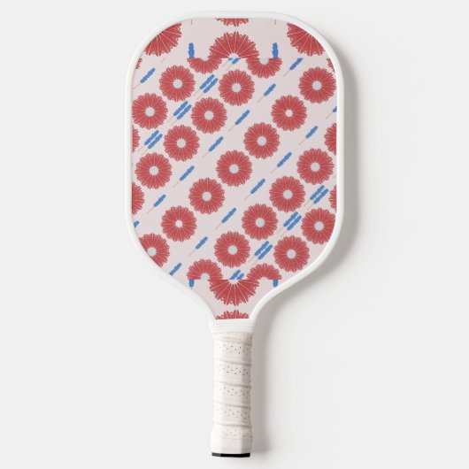 Paper Umbrellas and Rock Candy Swizzles Pickleball Schläger (Rückseite)