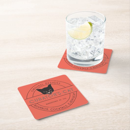 Paper Untersetzer - Cat-Logo des Kurators (Vor Ort)