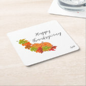 Paper Untersetzer: Happy Thanksgiving Rechteckiger Pappuntersetzer (angewinkelt)