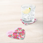 Paper Untersetzer Heart Lollipop Blume (Vor Ort)