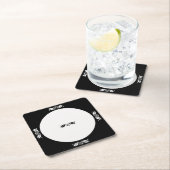 Paper Untersetzer - Holly-Blätter in Schwarzweiß (Vor Ort)