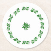Paper Untersetzer - Holly Wreath (Vorderseite)