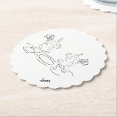 Paper Untersetzer : Lass uns tanzen (angewinkelt)