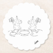 Paper Untersetzer : Lass uns tanzen (Vorderseite)