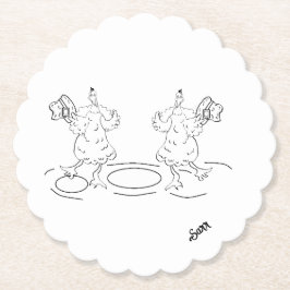 Paper Untersetzer : Lass uns tanzen