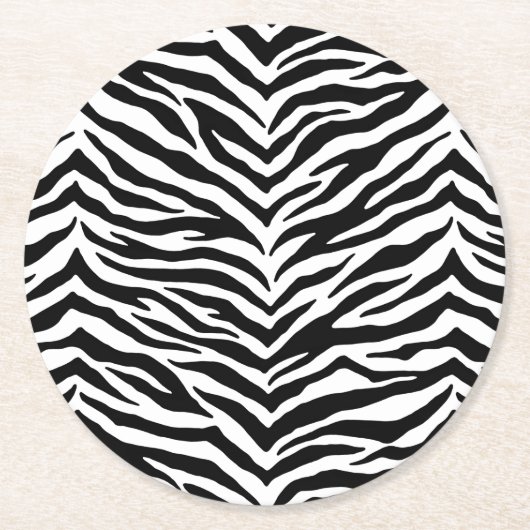 Paper Untersetzer Set-Zebra Print (Vorderseite)