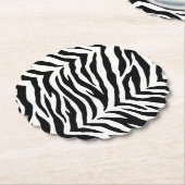Paper Untersetzer Set-Zebra Print (angewinkelt)