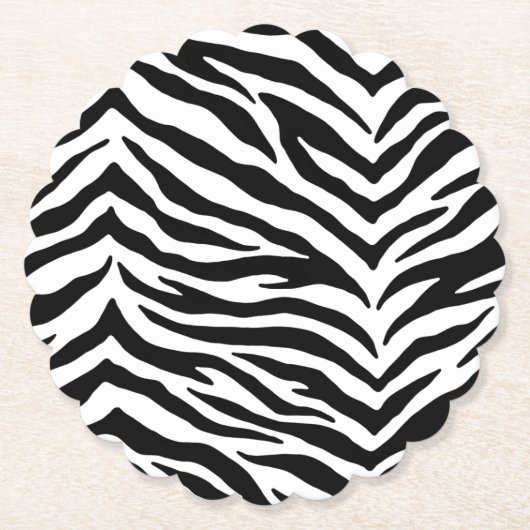 Paper Untersetzer Set-Zebra Print (Vorderseite)