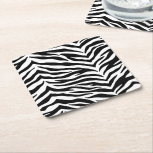 Paper Untersetzer Set-Zebra Print