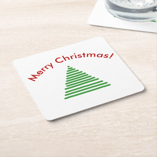 Paper Untersetzer - Stilisierter Baum mit geschlif (angewinkelt)