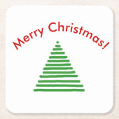 Paper Untersetzer - Stilisierter Baum mit geschlif (Vorderseite)