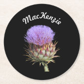 Paper Untersetzer - Thistle mit Name (Vorderseite)