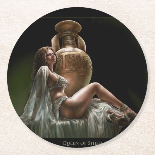 Paper Untersetzer w/Queen of Sheba von Lindsay Arc (Vorderseite)