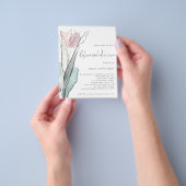 PAPER Wasserfarbe Tulip Hochzeit Probe Abendessen Flyer (Gruppe)