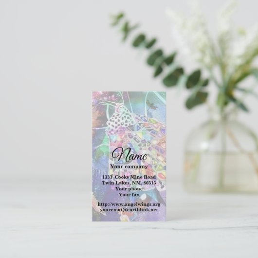 Paper World Business Card Visitenkarte (Stehend Vorderseite)