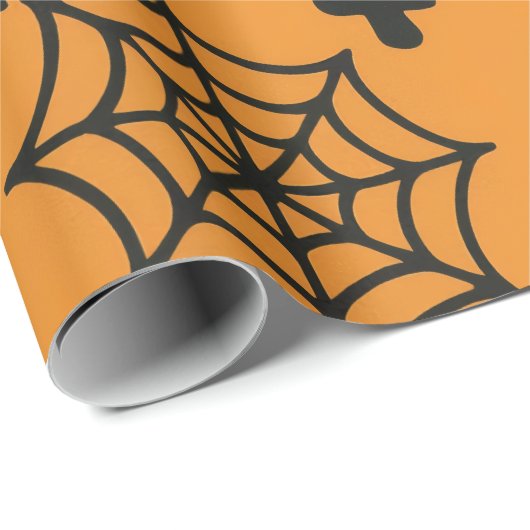 Paper wrapping paper with Halloween-themed pattern Geschenkpapier (Rolleneckpunkt)
