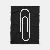Paperclip, Funny, Jokes, Sarcastic Fleecedecke (Vorderseite)