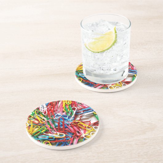 Paperclip Rainbow Untersetzer (Seite)