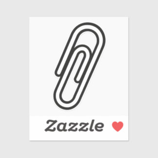 Paperclip-Sticker - Symbol der Solidarität Aufkleber