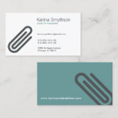PAPERCLIP-Visitenkarte Visitenkarte (Vorne/Hinten)