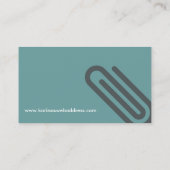 PAPERCLIP-Visitenkarte Visitenkarte (Rückseite)