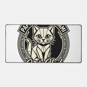 Papercraft Origami Katze Lustige Katze Grafik - Pa Schreibtischunterlage