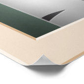 Papercut Aspen Trees im Herbstfenster Poster (Ecke)