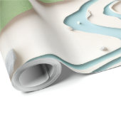 Papercut-Berg-Design Geschenkpapier (Rolleneckpunkt)