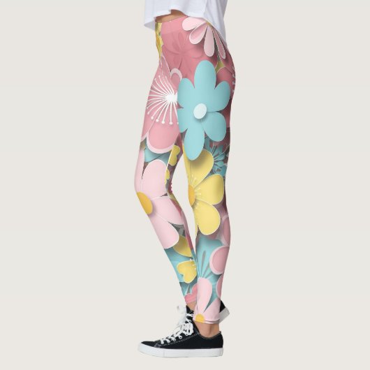 Papercut-Blume Leggings (Links)