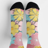 Papercut-Blume Socken (Oben)