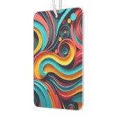 Papercut Colorful Waves Artwork Autolufterfrischer (Links)