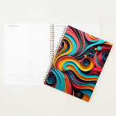 Papercut Colorful Waves Artwork Planer (Anzeige)