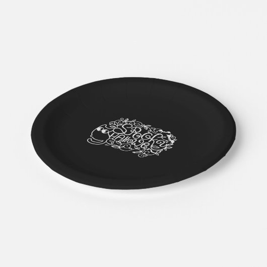 Papercut Halloween Spookween Pappteller (Schrägansicht)