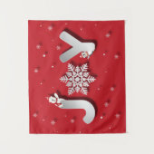 Papercut JOY mit Pinguin & Polar Bär Wandteppich (Vorderseite)