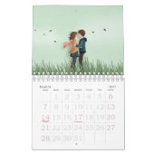 Papercut Liebe & Romantische Paare Kalender (Mär 2027)