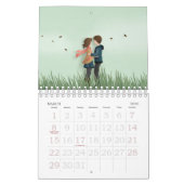 Papercut Liebe & Romantische Paare Kalender (Mär 2026)