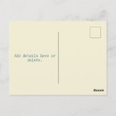 Papercut Mitte Herbst Bunnies, Lotus, Mond Postkarte (Rückseite)